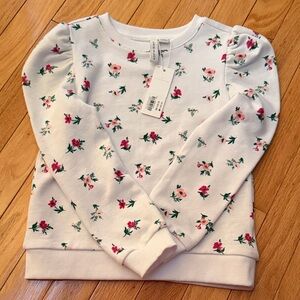 Janie and Jack Floral Print Sweatshirt